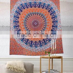 Ombre Mandala Tapestry Indian Wall Hanging Wholesale Hippie Tapestries Bohemian Bedding Queen Boho Dorm Dcor thumbnail-1