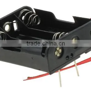 3 AA Battery Holder With PCB Pins and Ribbon,BH331P Battery Holder ,AA Battery Holder thumbnail-1
