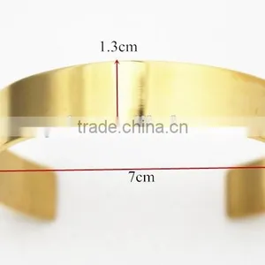 Fashion Female Gold Stainless Steel Bracelet Cuff Bangles Quality Choice thumbnail-6