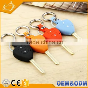 Beautiful Shape And Artful Design, Easy To Take With Silicone Car Key Cover Keychain For Toyota thumbnail-1