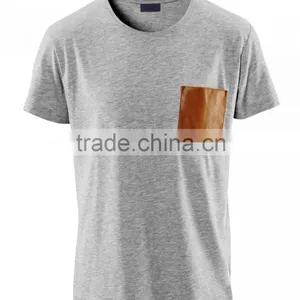 Custom Print t Shirt With Leather Sleeve thumbnail-6