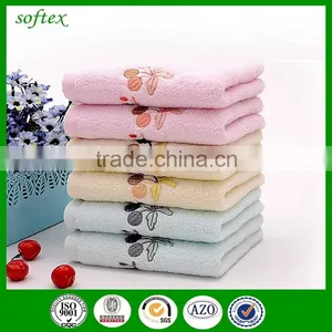 New Zero Twisted Embroidery Zero Twist Terry Cotton Towel With Artificial Cherry thumbnail-5