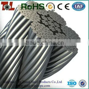 Galvanized / Ungalvanized Steel Wire Rope 1x7,7x7,1x19,6x36,7x19,1x37,7x37 With Plastic Cover thumbnail-1