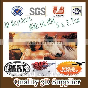 Guangzhou Lifeng Promotional Product Custom PVC 3D Keychain thumbnail-1