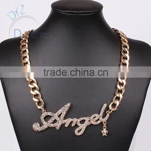 Wholesale Gold Chain Necklace ANGEL Design thumbnail-2