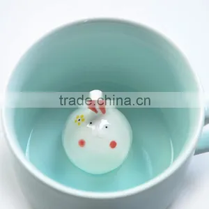 3D Stereo Animal Coffee Mug,cartoon Ceramic Cup ,3D Cartoon Water Mugs for Kids thumbnail-6