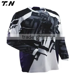 China Manufactory Cool Black Motorcycle Jersey Custom Made thumbnail-1