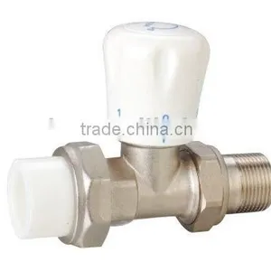 Brass Radiator Valve With PP-R Connector thumbnail-1