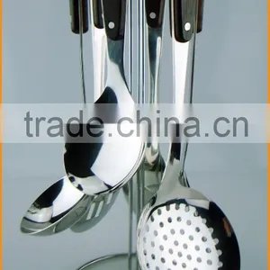 New Design Stainless Steel Wooden Handle Kitchen Tool Set thumbnail-3