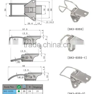 2016 Hot Sale Panel Toggle Latch SK3-035 thumbnail-6