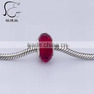 Beautiful Woman Jewelry Chunky Cubic Zirconia Element Glass Bead thumbnail-3