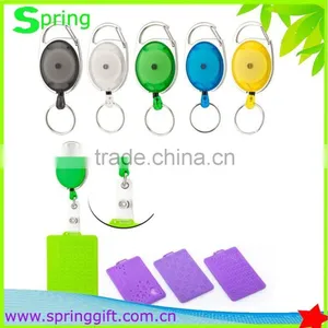Retractable Badge Reel Keyring/Yoyo Name ID Card Holder/work Badge Key Ring thumbnail-1