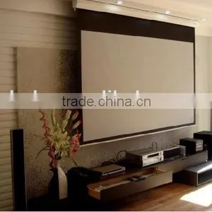 Hot Sale Business Meeting Screen Classroom Screen Ceiling Mounted Manual Screen for Home,school and Office thumbnail-2