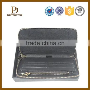 New Arrival Multipurpose Zipper Leather Wallet OEM Leather Men Purse thumbnail-3