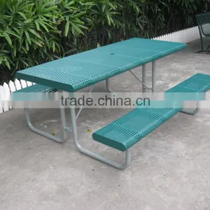 Outdoor Table With Umbrella Hole Outdoor Pinic Table thumbnail-5