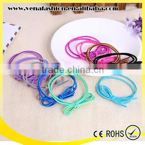 Double Layers Covered Hair Elastic Band, Types of Hair Bands thumbnail-1
