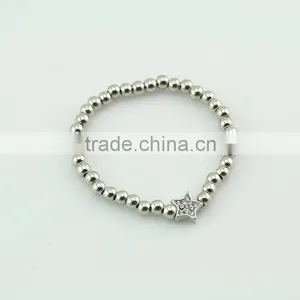 Gold Plated Charm Bracelet Fashion Women Crystal Heart Charm Bracelet thumbnail-5