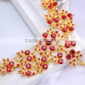 2016 Fashionable Women Bridal Wedding Party Prom Rhinestone Necklace Earrings Jewelry Set thumbnail-5