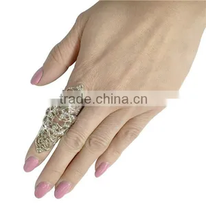 Fashion Jewelry Luxury Punk Women Rings Multiple Finger Knuckle Ring Finger Link Ring thumbnail-6