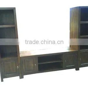 Split Merapi LCD TV Cabinet 4 Panel Doors thumbnail-1