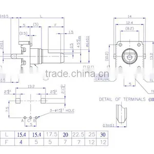 HW-12EN5H24B Rotary Encoder With Flat Shaft Electric 12&24 Detents Rotary Encoder thumbnail-2