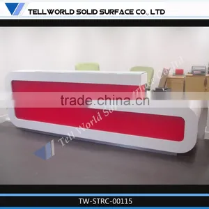 Tell World Simple Design Solid Surface Small Salon Reception Desk thumbnail-1