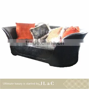 JS01 Three Seater Sofa Full Grain Aniline Leather Sofa JL&C Luxury Home Furniture New Sofa Designs (China Supplier) thumbnail-2