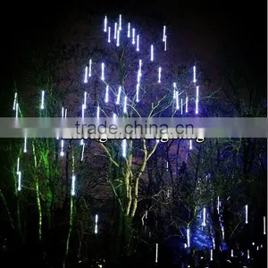 220V Connectable Outdoor Tree Hanging Decoration LED Meteor Tube thumbnail-1