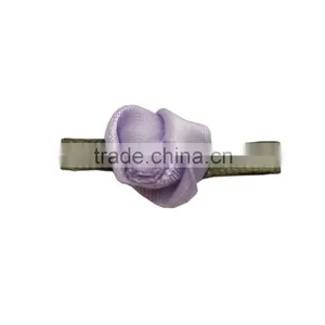 Hair Decorated Pretty Flower Shape Set Drill Satin Ribbon thumbnail-5