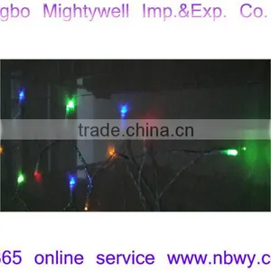 Colourful LED String Light Twinkle Light Curtain Light Decorative Easter Festival Party Event Accessory Solar Powered Rope Light thumbnail-1