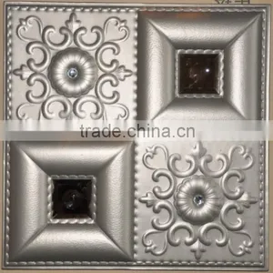 TV Setting Wall of Soft Package PVC Floor Decoration Materials thumbnail-1
