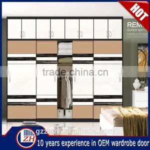 Home Furniture Bedroom Wardrobe Door Design Closet Sliding Door Wooden Wardrobes Cabinet Modern Model Wardrobe Door Fittings thumbnail-1