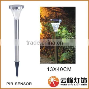 High Lumen 13 LED Stainless Steel Solar Wall Light PIR thumbnail-2