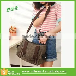 Blank Brown Canvas Wholesale Fashion Handbag uk thumbnail-3