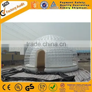 1.0 mm PVC Clear Inflatable Dome Tent,inflatable Sealed Bubble Tent F4016B thumbnail-1