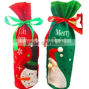 Santa Claus Sheath Gift Sheath CHAMPAGNE Sheath ,bottle Use Ather Christmas Sheath 13*32cm thumbnail-1