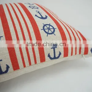 Throw Decorative Sofa Bed Car Chair Cushion Custom Anchor Digital Sublimation Printed Pillow Case/cover thumbnail-6