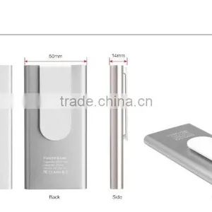 Aluminum 3000mAh Power Bank Charger, Mini Portable Power Bank Clip, Wholesale New Power Bank 3000mAh thumbnail-2