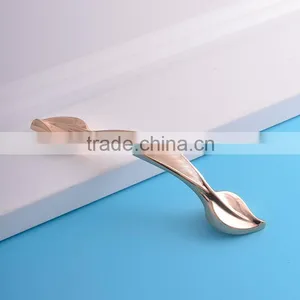 Leaf Shape Novelty Furniture Door Knobs for Dresser Cabinet Closet Drawer Wardrobe Cupboard thumbnail-2