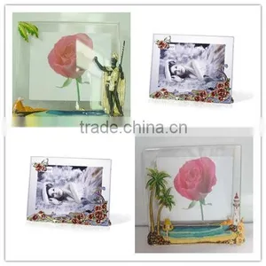 RORO Hawaii Style Crystal Glass Enamel Photo Frame Picture Frame thumbnail-1