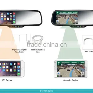 the Powerful Rearview Mirror !work With Your Android Phone ,special for Iphone thumbnail-2