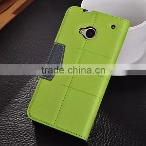 for HTC Series HTC M7 Dull Polish Leather Phone Case thumbnail-1