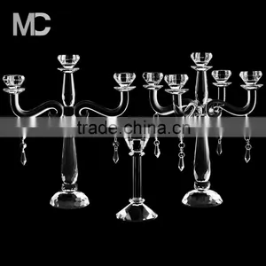 Wedding Table Decroration, Hight Transparent And Polished Candelabra Tree Candle Holder thumbnail-4