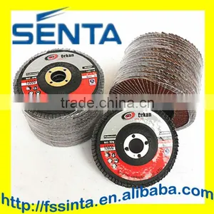 100x16mm Aluminum Oxide Abrasive Flap Wheel thumbnail-1