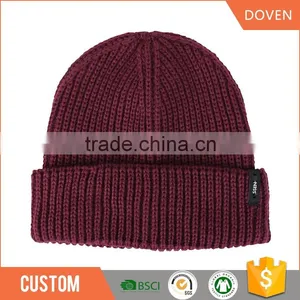 Crocheted Knitted Factory Custom Winter Hats Beanie Hats thumbnail-2