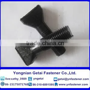 Fan Shaped Head Bolts, Grade 4.8/8.8, Hot Dip Galvanizing(H.D.G) Carbon Steel DIN935/DIN937 thumbnail-2
