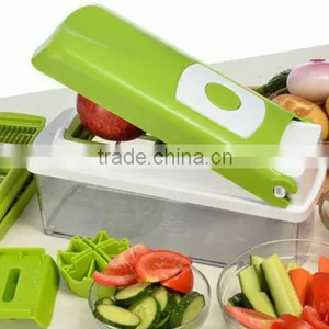Food Container, Safety Food Holder, Bonus Peeler - All-in-One Vegetable Cutter, Slicer, Grater & Julienne Slicer thumbnail-4