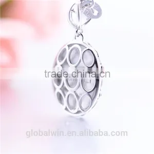 Royal Silver Pendant CZ Stones 925 Silver Charm European Jewellery Gift for Party Hancraft Charm PETY030 thumbnail-2