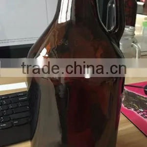 Personalized Amber Beer Whiskey Growler 64 oz Jug Bottle thumbnail-1