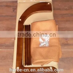 Chinese 100% Household Bamboo Laundry Storage Basket With Mesh Liner thumbnail-2